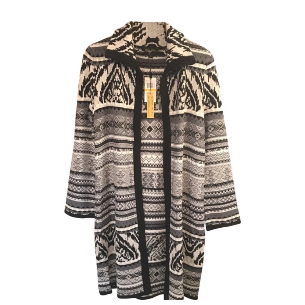 Melissa Paige Long Open Front Cardigan